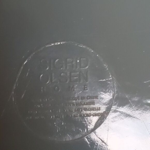 New Sigrid Olsen Melamine Platter Appetizer Serving Blue Pink Flamingo Christmas - Picture 9 of 12